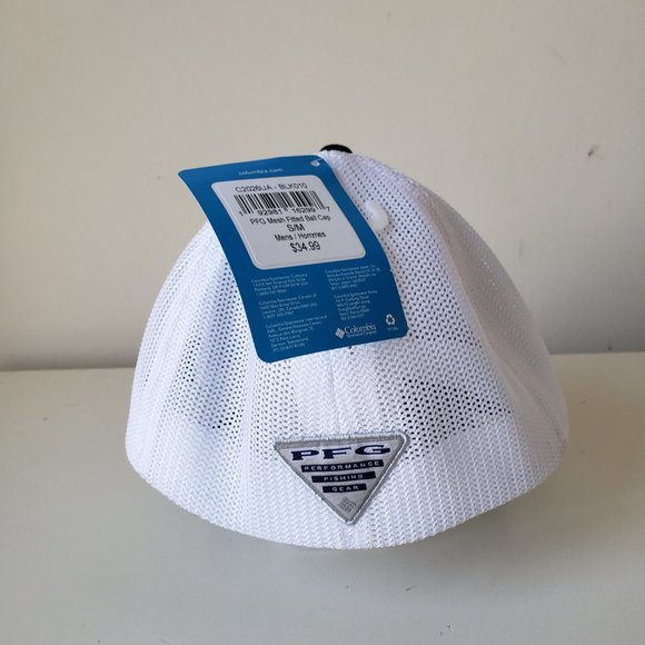 Columbia Baylor Bears PFG Fitted Size S/M Hat Cap Mesh Stretch Flexfit Black NWT - Picture 7 of 11